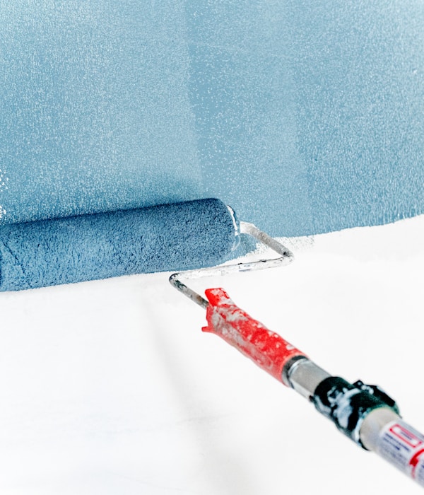Freshly painted modern interior